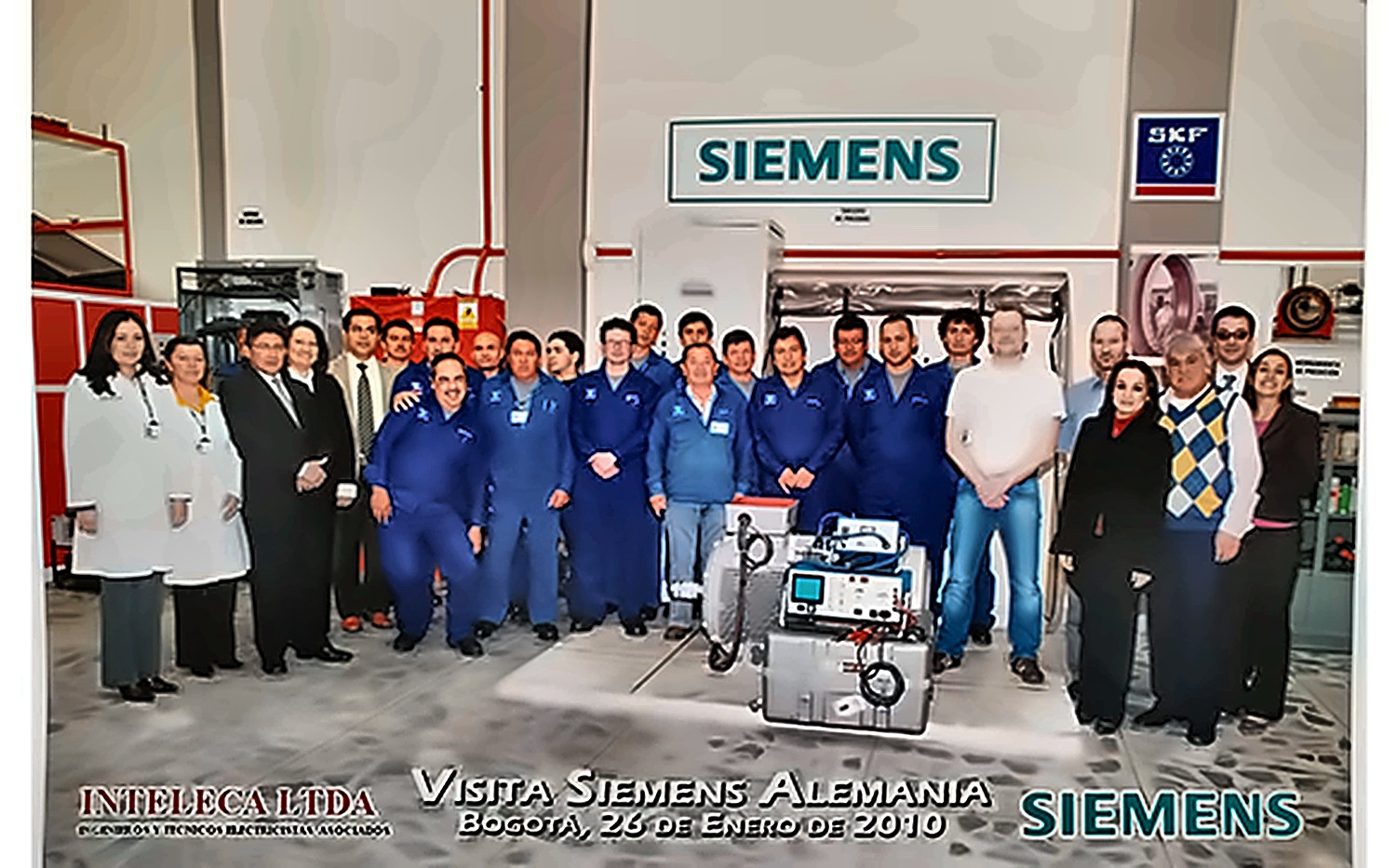 Equipo de Inteleca en visita técnica a Siemens, Alemania, 2010